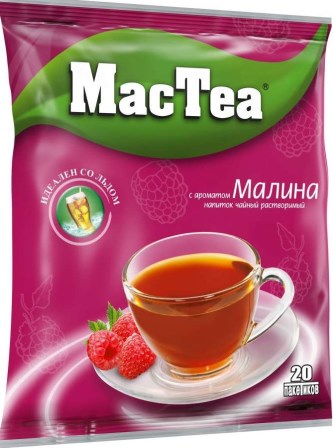 НАПИТОК  MACTEA РАСТВ С АРОМАТОМ МАЛИНЫ 16ГХ20ШТ ОПТ