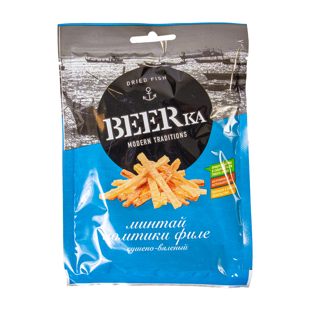 BEERKA ФИЛЕ МИНТАЙ ЛОМТИКИ ФИЛЕ 25Г