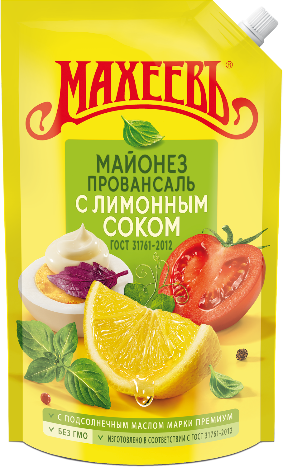 МАЙОНЕЗ МАХЕЕВ С ЛИМОННЫМ СОКОМ 50,5% 800МЛ Д/ПАК