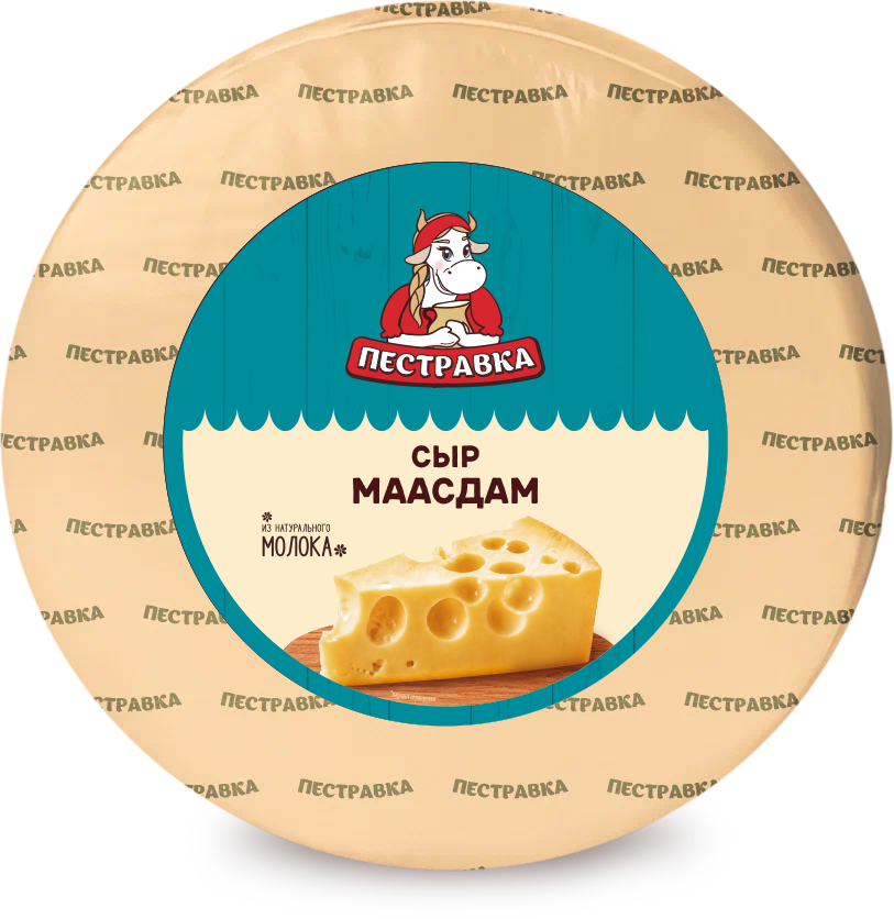 БЗМЖ СЫР ПЕСТРАВКА МААСДАМ 45% /ВЕС
