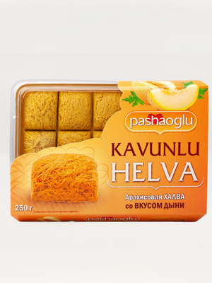 ХАЛВА PASHAOGLU АРАХИСОВАЯ СО ВКУСОМ ДЫНИ 250ГР