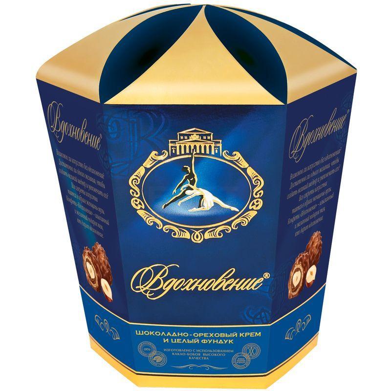 НАБОР КОНФЕТ ВДОХНОВЕНИЕ ШОК/КРЕМ/ЦЕЛЬН ФУН 150ГР