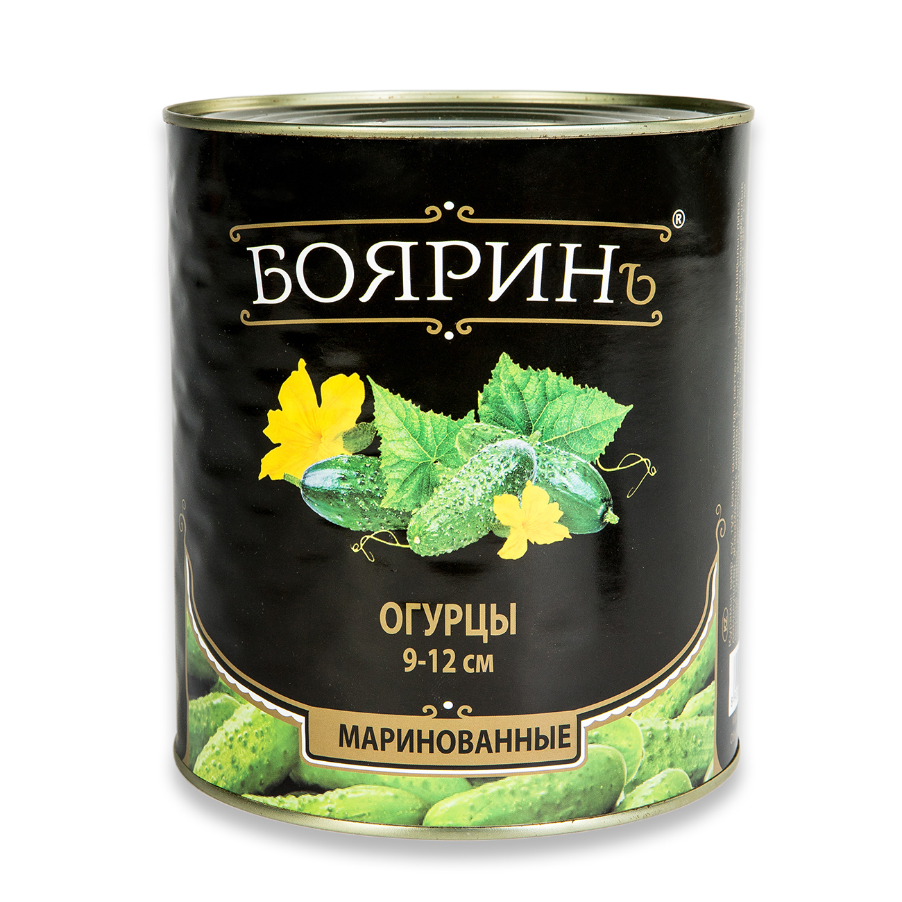 ОГУРЦЫ 3100МЛ (4) 9-12 СМ МАРИН. Ж/Б БОЯРИН ИМП (ВЕС 1550Г)