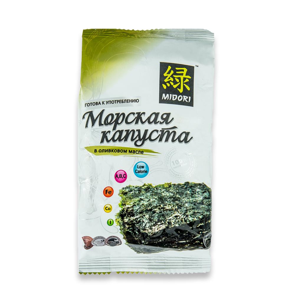 МОРСКАЯ КАПУСТА МИДОРИ ЖАР В ОЛИВКОВОМ МАСЛЕ 5Г