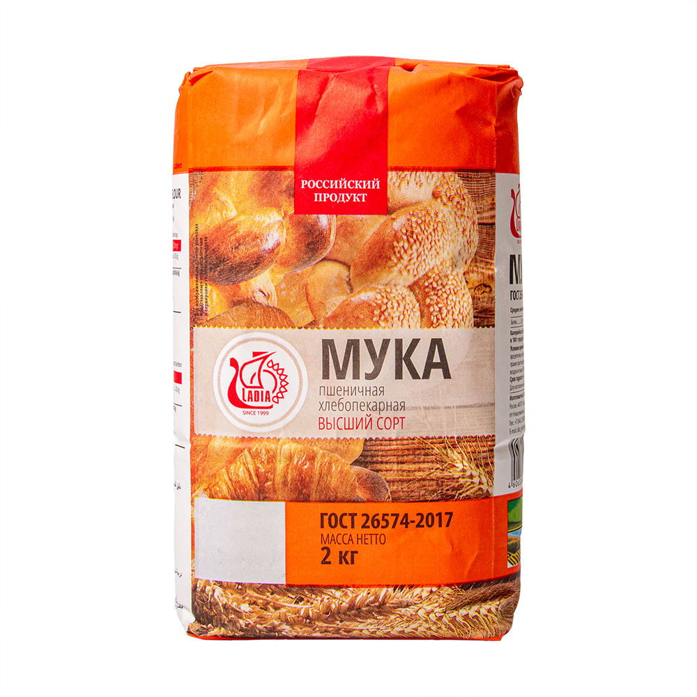 МУКА ЛАДЬЯ ПШЕНИЧНАЯ В/С 2КГ