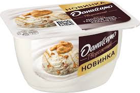 БЗМЖ ТВОРОЖОК ДАНИССИМО 6,1% ГРЕЦКИЙ ОРЕХ/КАРАМЕЛЬ 130ГР СТАК