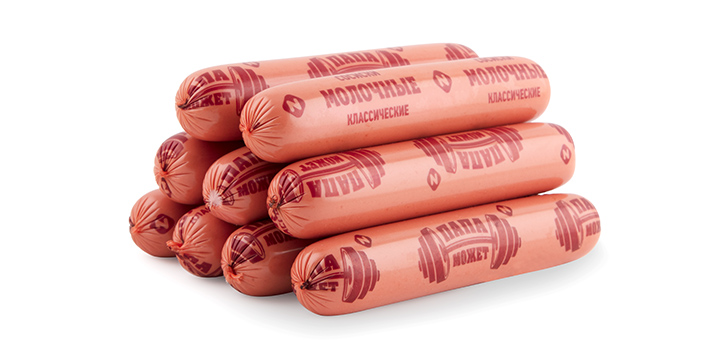 СОСИСКИ МОЛОЧНЫЕ КЛАССИЧЕСКИЕ ПАПА МОЖЕТ П/О МГС /ВЕС/