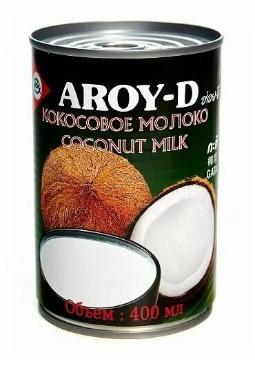 МОЛОКО КОКОСОВОЕ AROY-D Ж/Б 400МЛ