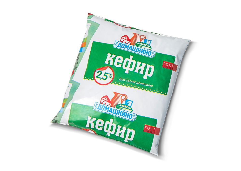 БЗМЖ КЕФИР СЕЛО ДОМАШКИНО 2,5% 450ГР Ф/П