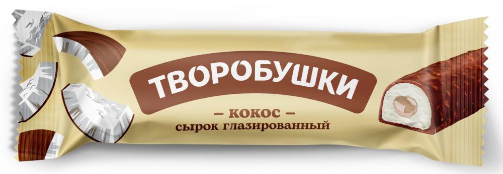 БЗМЖ СЫРОК ТВОРОЖНЫЙ ТВОРОБУШКИ КОКОС ГЛАЗИР 20% 40ГР