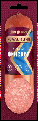 КОЛБАСА В/К ДЫМ ДЫМЫЧ КОЛЛЕКЦИЯ СЕРВЕЛАТ ФИНСКИЙ ШТ 350ГР