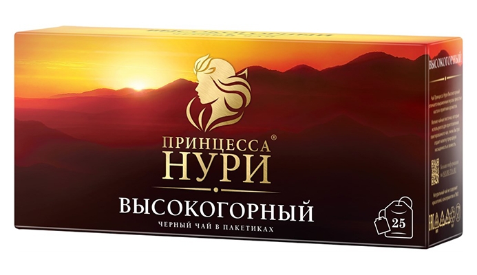 ЧАЙ ПРИНЦЕССА НУРИ ЧЕРНЫЙ ВЫСОКОГОРНЫЙ 25П*2ГР