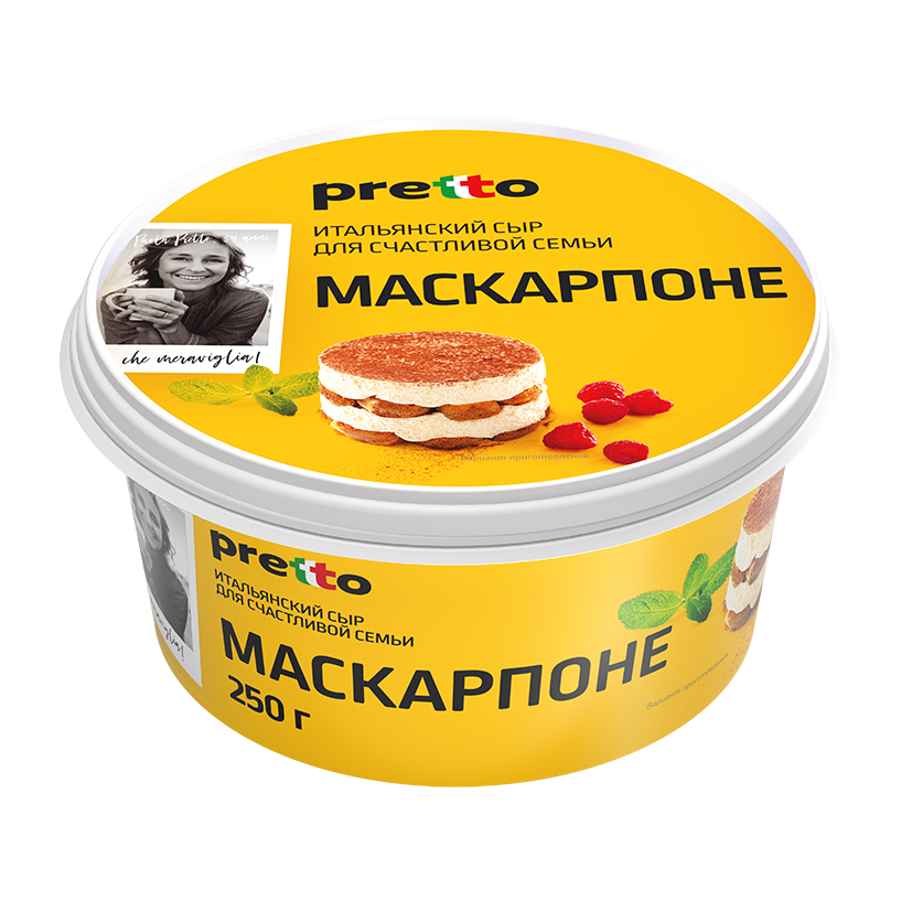 БЗМЖ СЫР МАСКАРПОНЕ PRETTO 80% 250ГР