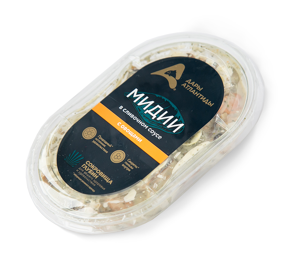 МИДИИ ВАР МАРИН В СЛИВ СОУСЕ ДАРЫ АТЛАНТИДЫ 220ГР