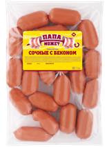 ШПИКАЧКИ СОЧНЫЕ С БЕКОНОМ ПАПА МОЖЕТ ОСТАНКИНО /ВЕС