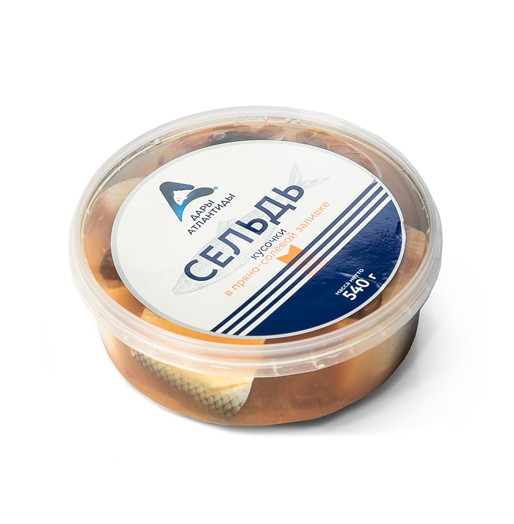ПРЕСЕРВЫ ДАРЫ АТЛАНТИДЫ СЕЛЬДЬ АТЛАН В ПР/СОЛ ЗАЛИВКЕ 540ГР