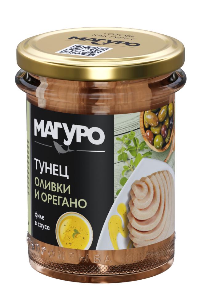 ТУНЕЦ ФИЛЕ В СОУСЕ ОЛИВКИ И ОРЕГАНО МАГУРО С/Б 200ГР