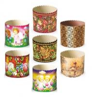 НАБОР ФОРМ ДЛЯ КУЛИЧА БУМАЖНЫЕ 8ШТ 60*70