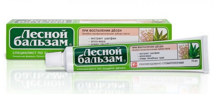 ПАСТА ЗУБ ЛЕСНОЙ БАЛЬЗАМ ШАЛФЕЙ/АЛОЕ ВЕРА 75МЛ