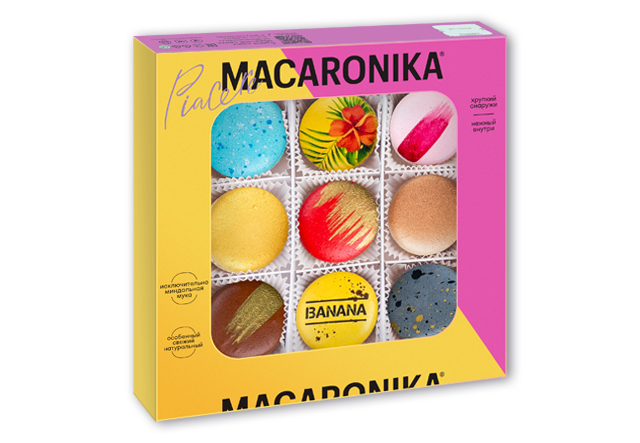 ПИРОЖНЫЕ MACARONIKA НАБОР 9.0 9ШТ