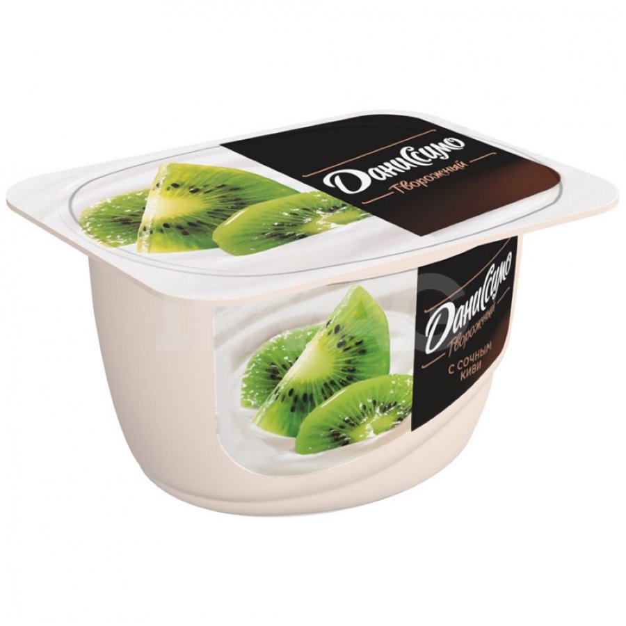БЗМЖ ТВОРОЖОК ДАНИССИМО 5,5% КИВИ 130ГР СТАК