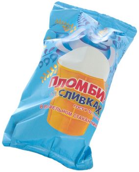 БЗМЖ МОРОЖЕНОЕ НЧ ПЛОМБИР НА СЛИВКАХ ВАФ/СТ 75ГР