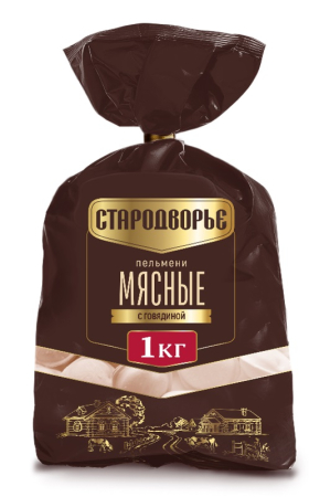 ПЕЛЬМЕНИ СТАРОДВОРЬЕ МЯСНЫЕ С ГОВЯДИНОЙ 1КГ