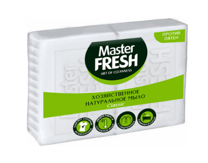 МЫЛО ХОЗЯЙСТВЕННОЕ MASTER FRESH БЕЛОЕ 2/125ГР