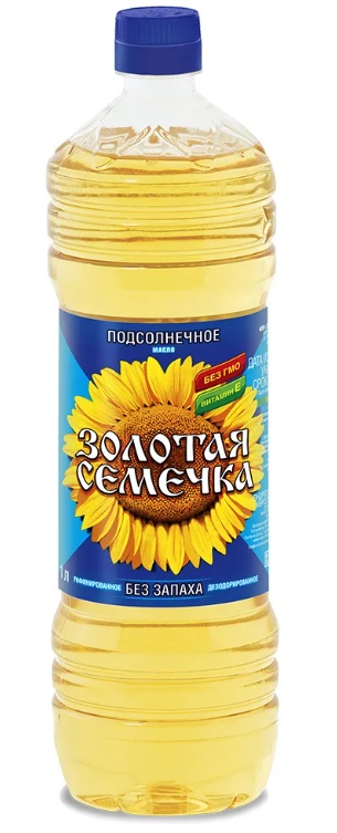 МАСЛО ЗОЛОТАЯ СЕМЕЧКА ПОДСОЛНЕЧНОЕ РАФ 1Л ПЛ/Б