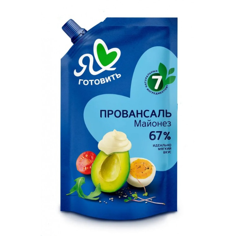 МАЙОНЕЗ Я ЛЮБЛЮ ГОТОВИТЬ КЛАССИЧЕСКИЙ 67% Д/П 390МЛ