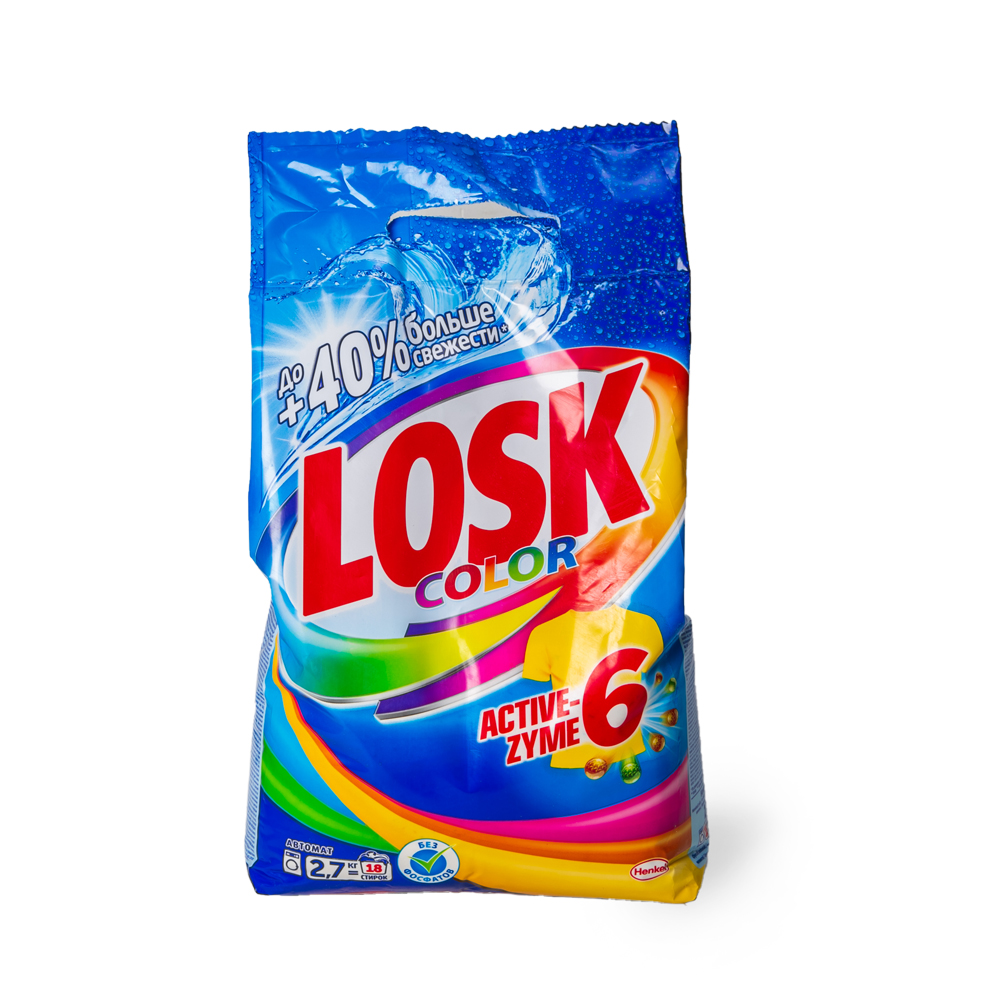 СТИРАЛЬНЫЙ ПОРОШОК ЛОСК КОЛОР  АВТОМАТ 2,7КГ