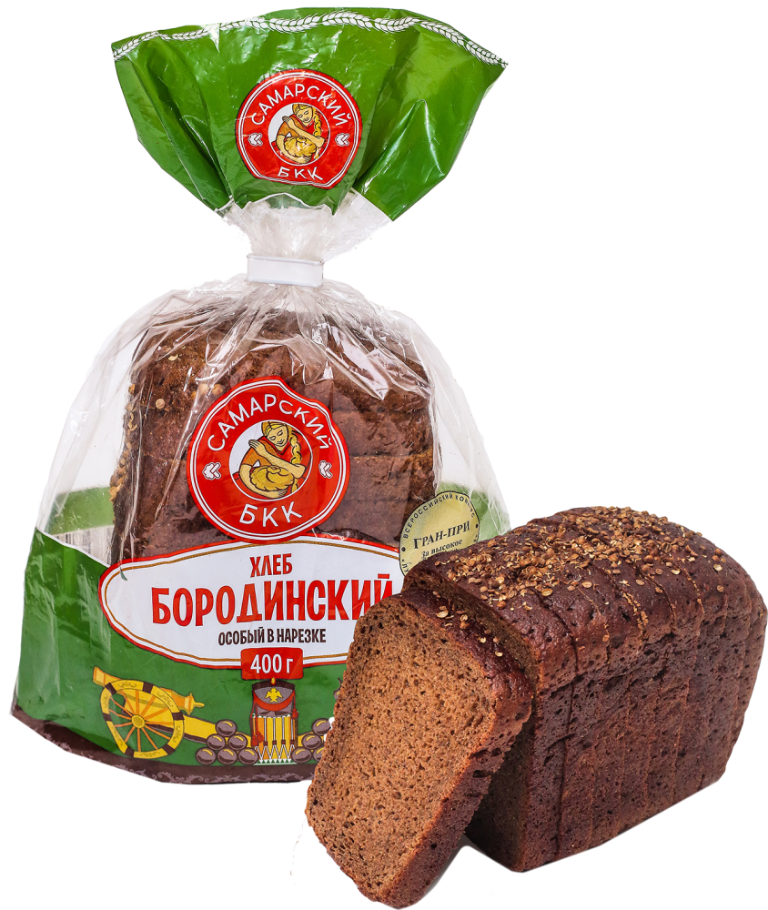 ХЛЕБ БОРОДИНСКИЙ ОСОБЫЙ НАРЕЗКА СБКК 400ГР