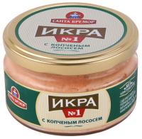 ИКРА МОЙВЫ САНТА БРЕМОР №2 С КОПЧЕНЫМ ЛОСОСЕМ ДЕЛИКАТ 180ГР СТ/Б