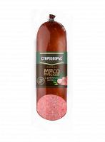 КОЛБАСА В/К  МЯСОРУБСКАЯ САЛЯМИ С РУБЛЕНЫМ ШПИКОМ СРЕЗ В/У 350ГР КОЛБАСА В/К  МЯСОРУБСКАЯ САЛЯМИ С РУБЛЕНЫМ ШПИКОМ СРЕЗ В/У 350ГР