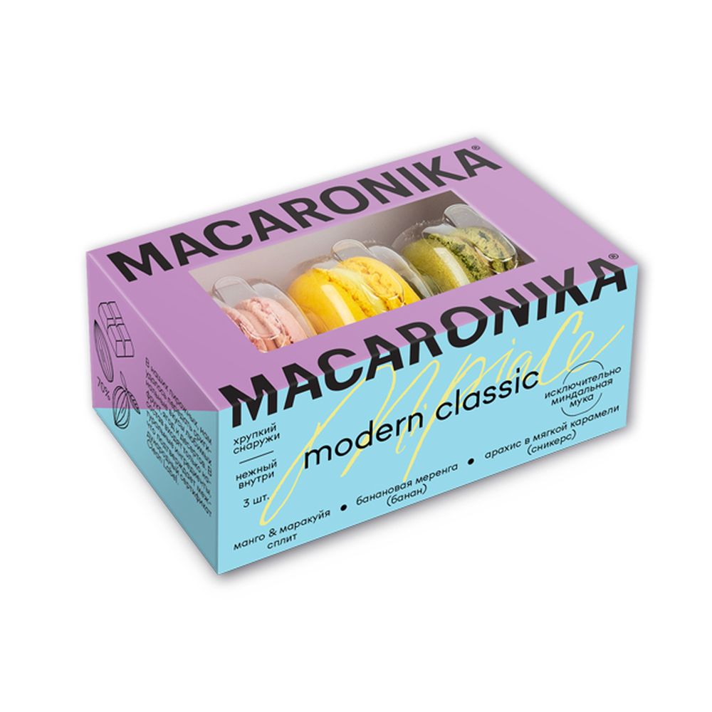 ПИРОЖНЫЕ MACARONIKA НАБОР КЛАССИК 3.0 3 ШТ