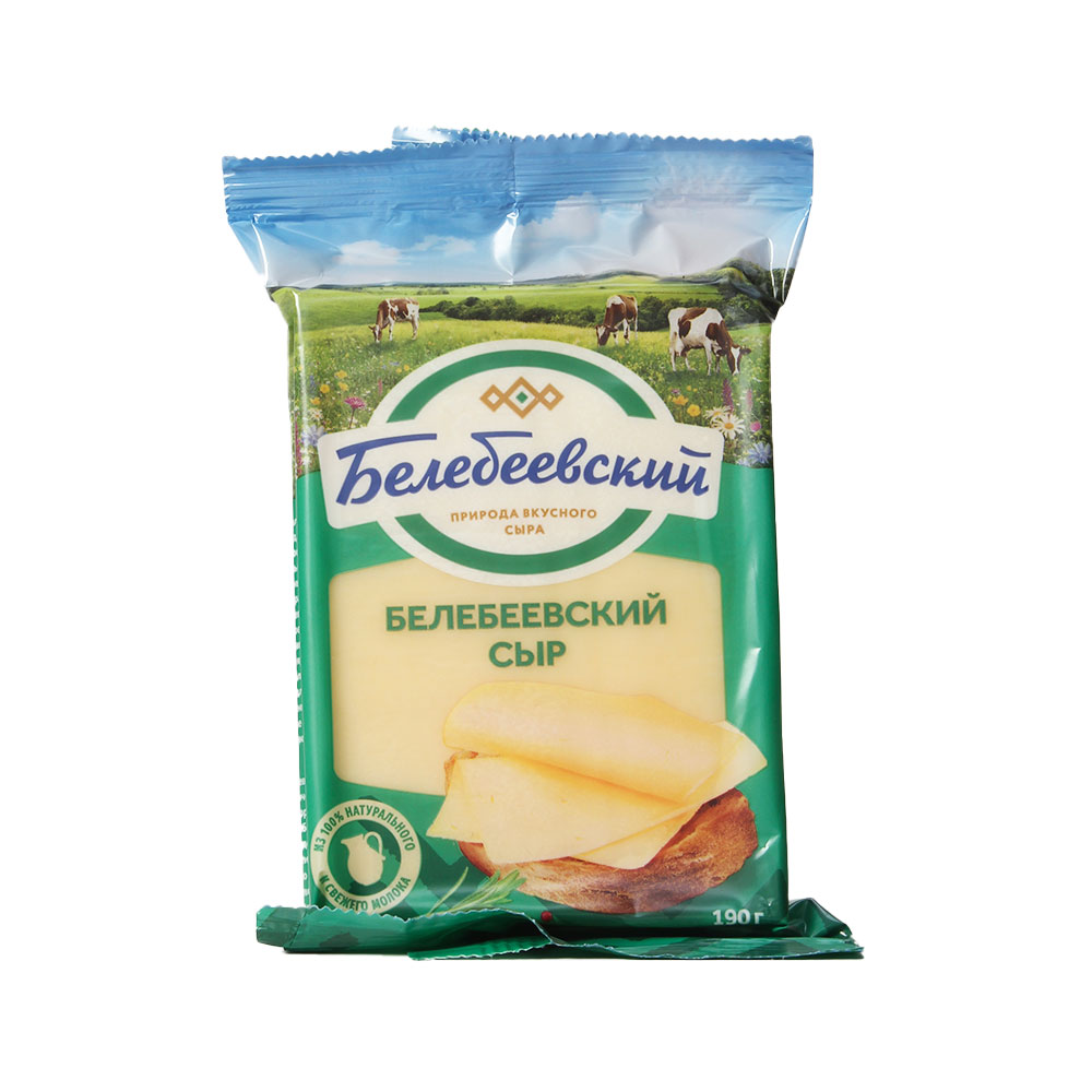 БЗМЖ СЫР БЕЛЕБЕЕВСКИЙ 45 % БЕЛЕБЕЕВСКИЙ 190 ГР