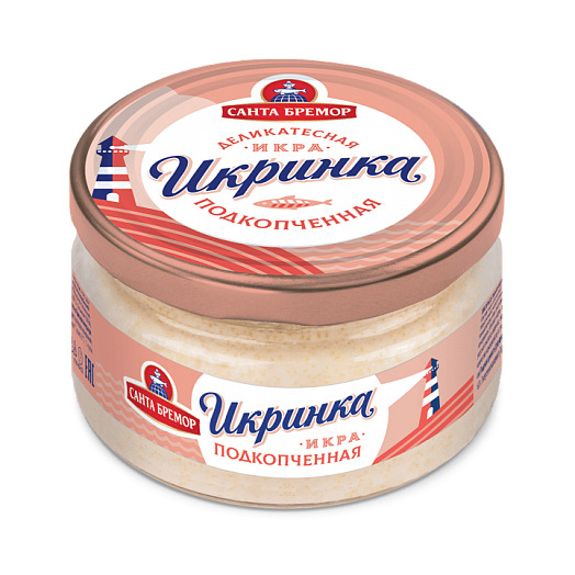 ИКРА ДЕЛИКАТЕСНАЯ ИКРИНКА ПОДКОПЧЕННАЯ 160ГР