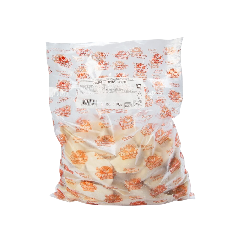 ПЕЛЬМЕНИ ВРЕМЯ ГОТОВИТЬ СЛИВОЧНЫЕ/ ВЕС/