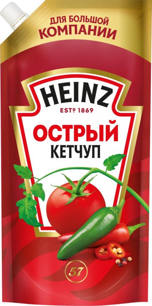 КЕТЧУП HEINZ ОСТРЫЙ Д/П 550 ГР