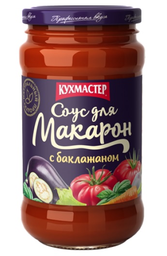 СОУС КУХМАСТЕР ДЛЯ МАКАРОН С БАКЛАЖАНОМ 400ГР СТ/Б