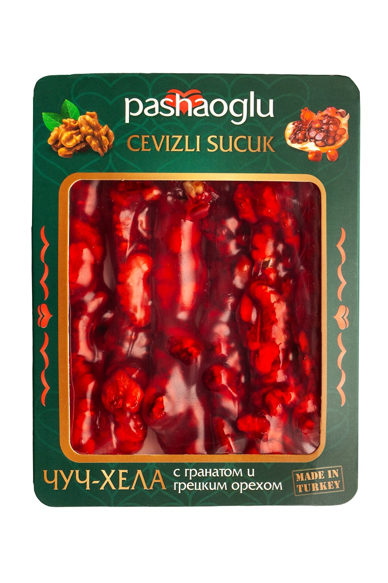 ЧУЧ-ХЕЛА ПАШАОГЛУ С ГРАНАТОМ И ГРЕЦКИМ ОРЕХОМ 250 ГР