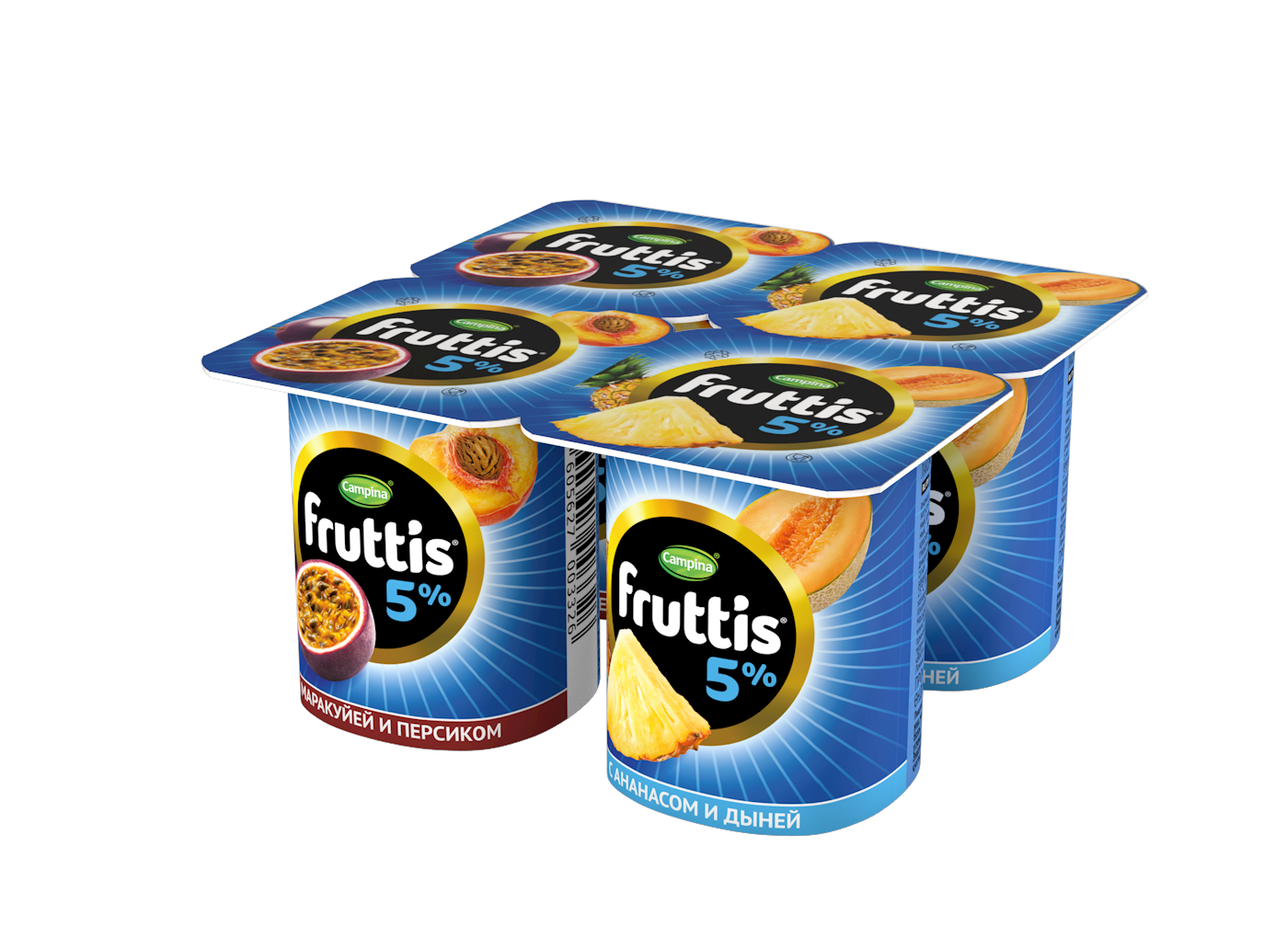 БЗМЖ ЙОГУРТ ФРУТТИС СЛИВ.ЛАКОМ ПЕР/МАР/АН/ДЫН 5% 115ГР