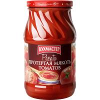 ПРОТЕРТАЯ МЯКОТЬ ТОМАТОВ КУХМАСТЕР 480Г. ПРОТЕРТАЯ МЯКОТЬ ТОМАТОВ КУХМАСТЕР 480Г.