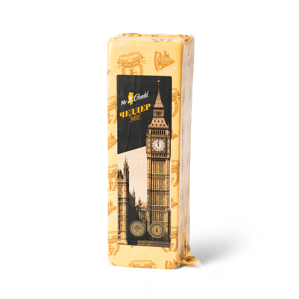 СЫР ЧЕДДЕР 50% ОРАНЖЕВЫЙ, ВЕСОВОЙ MR CHEDD, 3 КГ