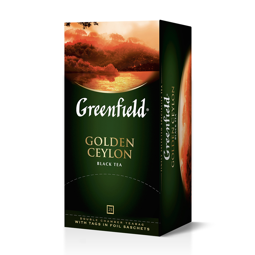 ЧАЙ ГРИНФИЛД ГОЛДЕН ЦЕЙЛОН ЧЕРНЫЙ 25П*2ГР