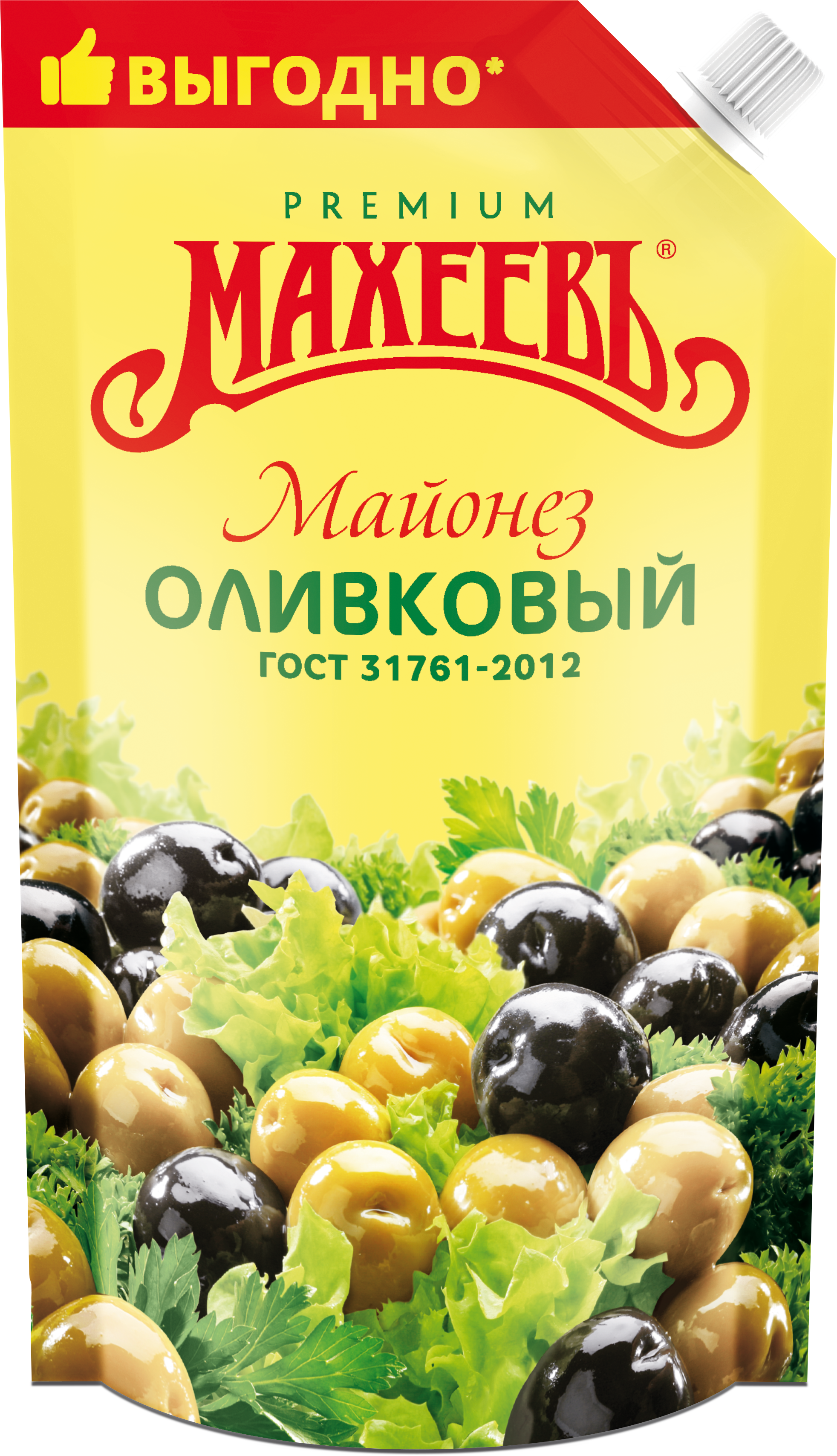 МАЙОНЕЗ МАХЕЕВ ОЛИВКОВЫЙ 50,5% 400ГР