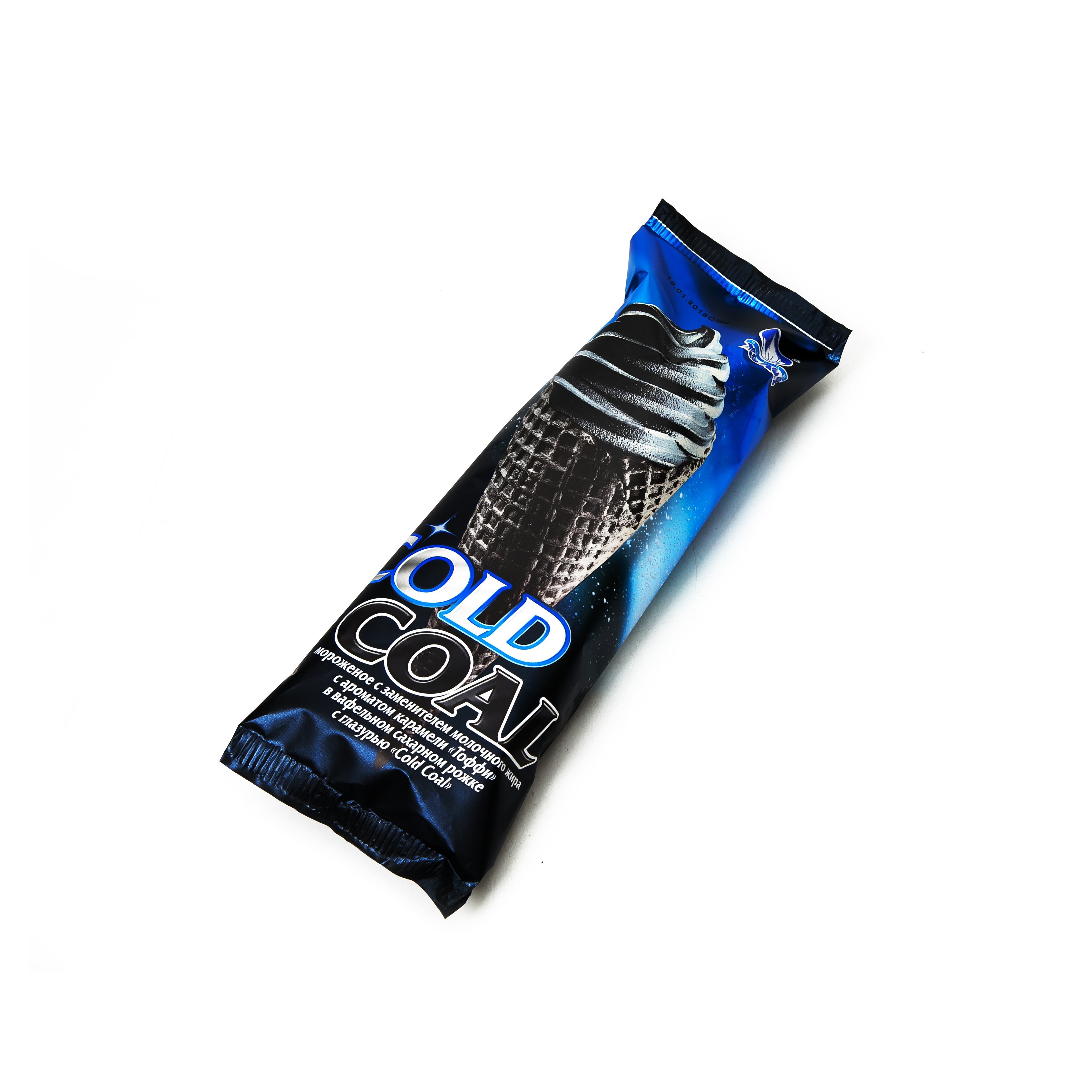 БЗМЖ МОРОЖЕНОЕ НЧ РОЖОК ГОЛД КОАЛ ТОФФИ С ШОК ГЛАЗУРЬЮ 100ГР