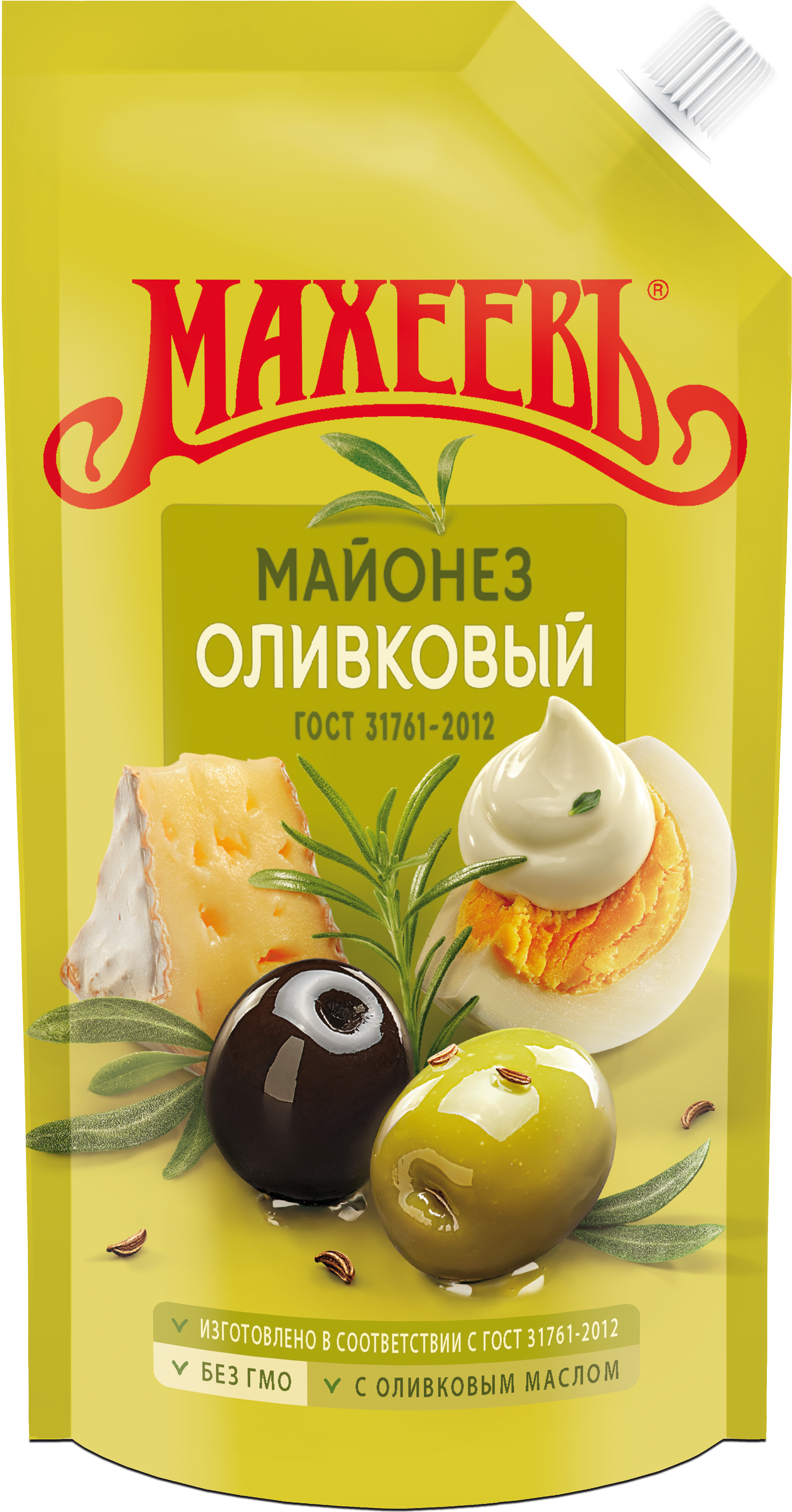 МАЙОНЕЗ МАХЕЕВ ОЛИВКОВЫЙ 67% Д/П 200МЛ