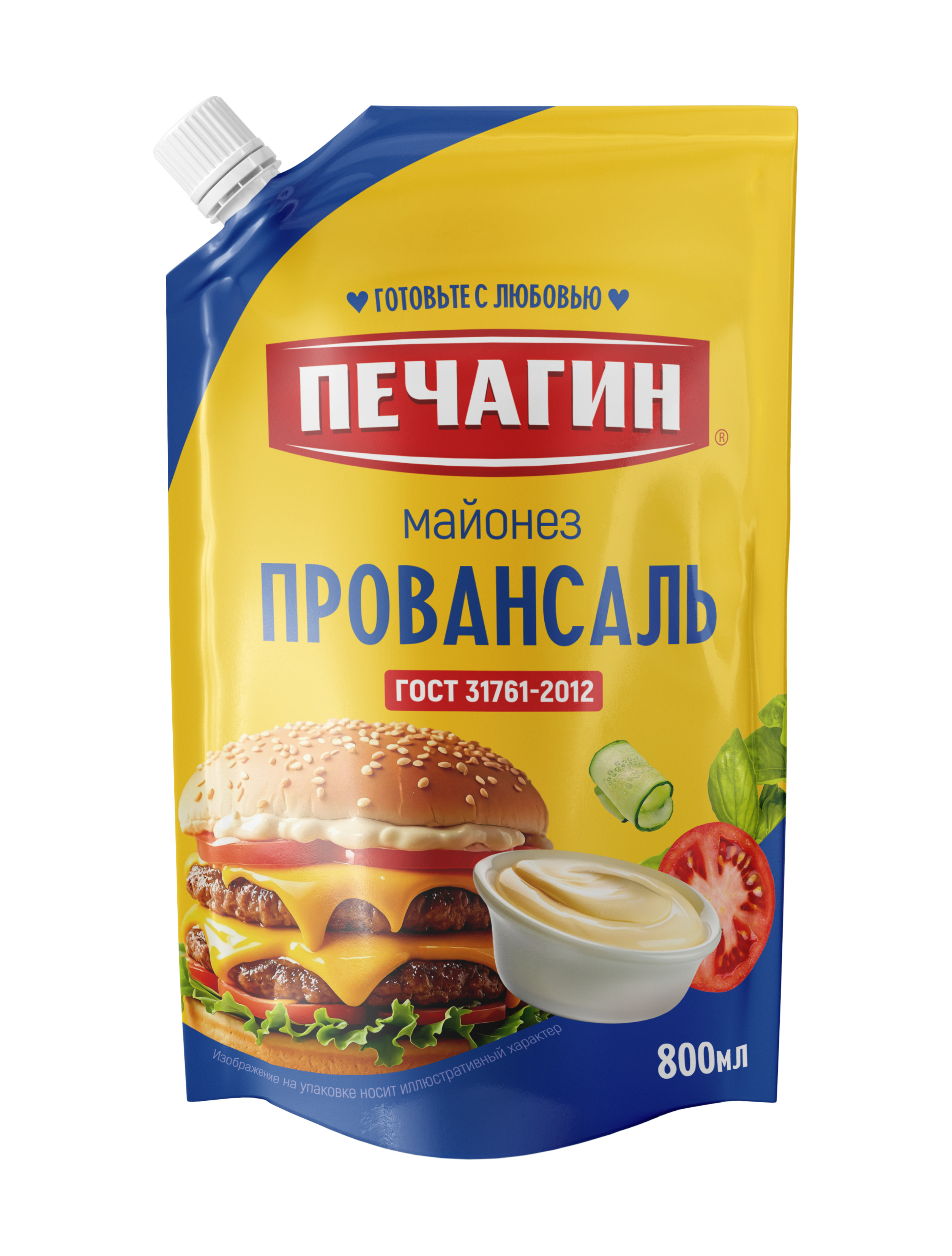 МАЙОНЕЗ ПЕЧАГИН ПРОВАНСАЛЬ 67% 800МЛ ДПДЗ