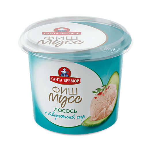 ПАСТА РУССКОЕ МОРЕ ФИШ-МУСС С ЛОСОСЕМ 140Г